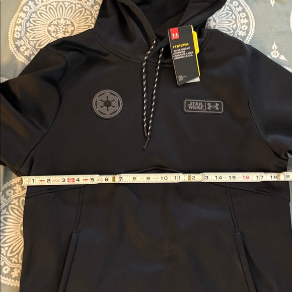 Under Armour Starwars Midnight Black Pullover Hoodie Water resistant Size S - Picture 4 of 12